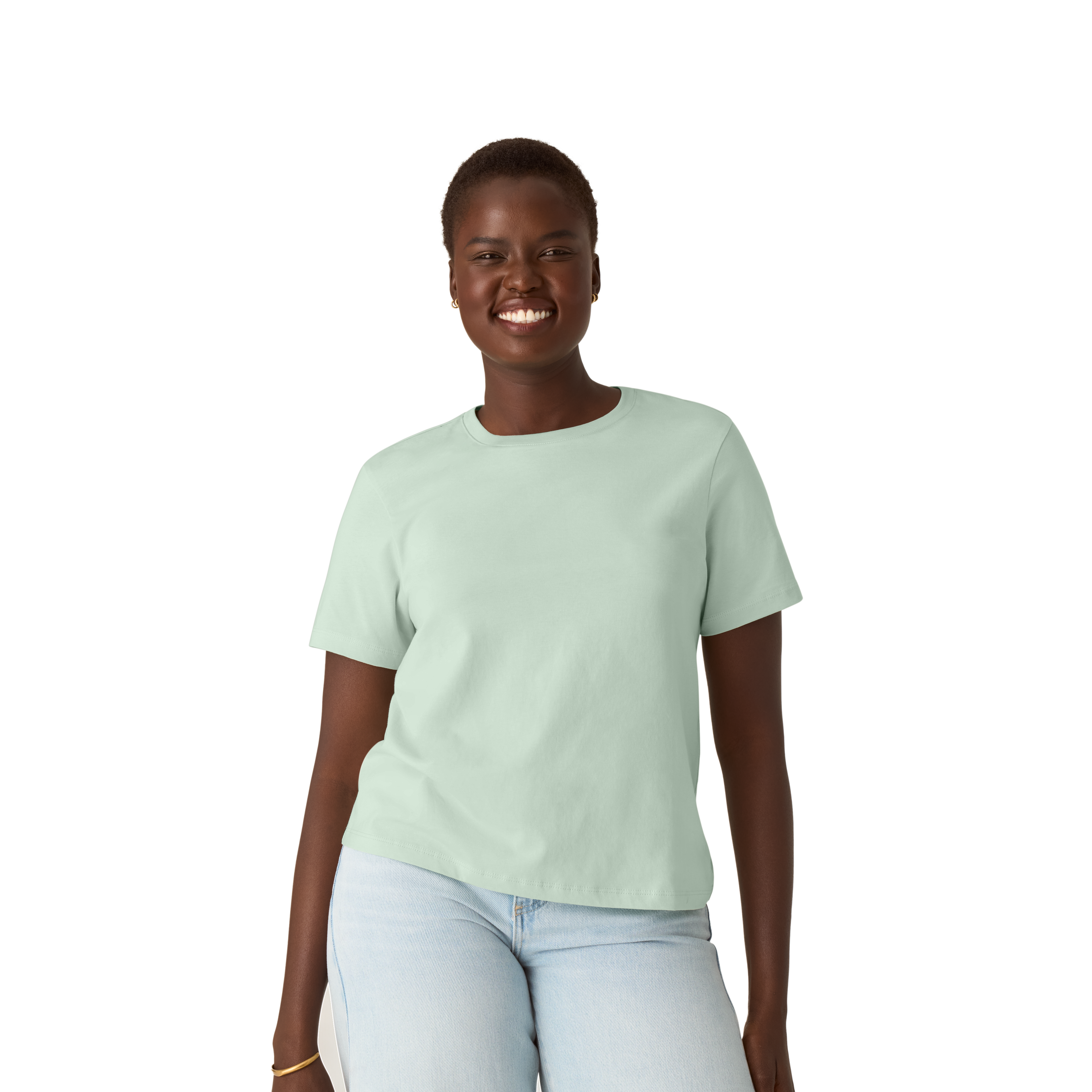 Women's Pima Cotton Crew Neck T-Shirt 6-Pack