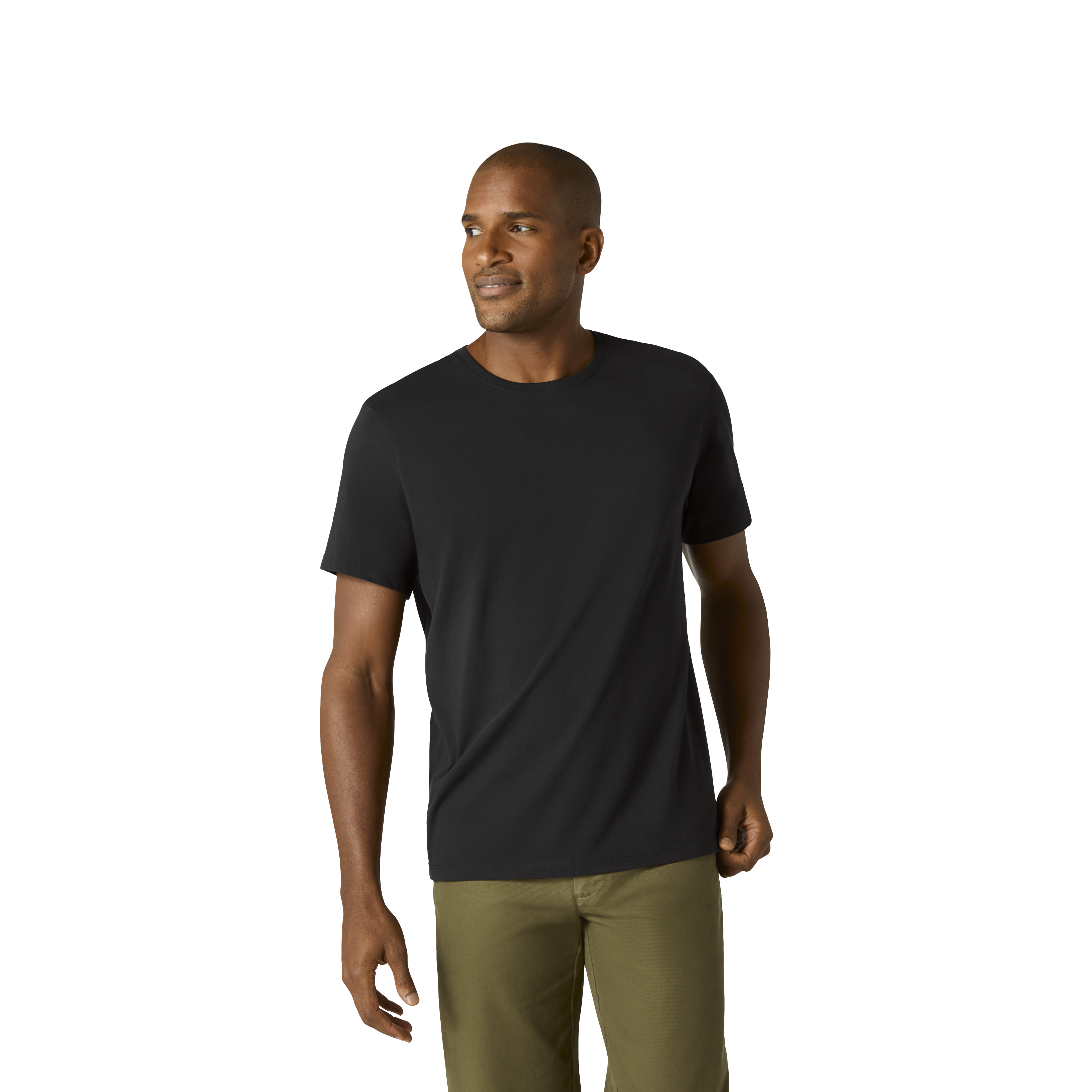 Men's Pima Cotton Slim Crew Neck T-Shirt 6-Pack