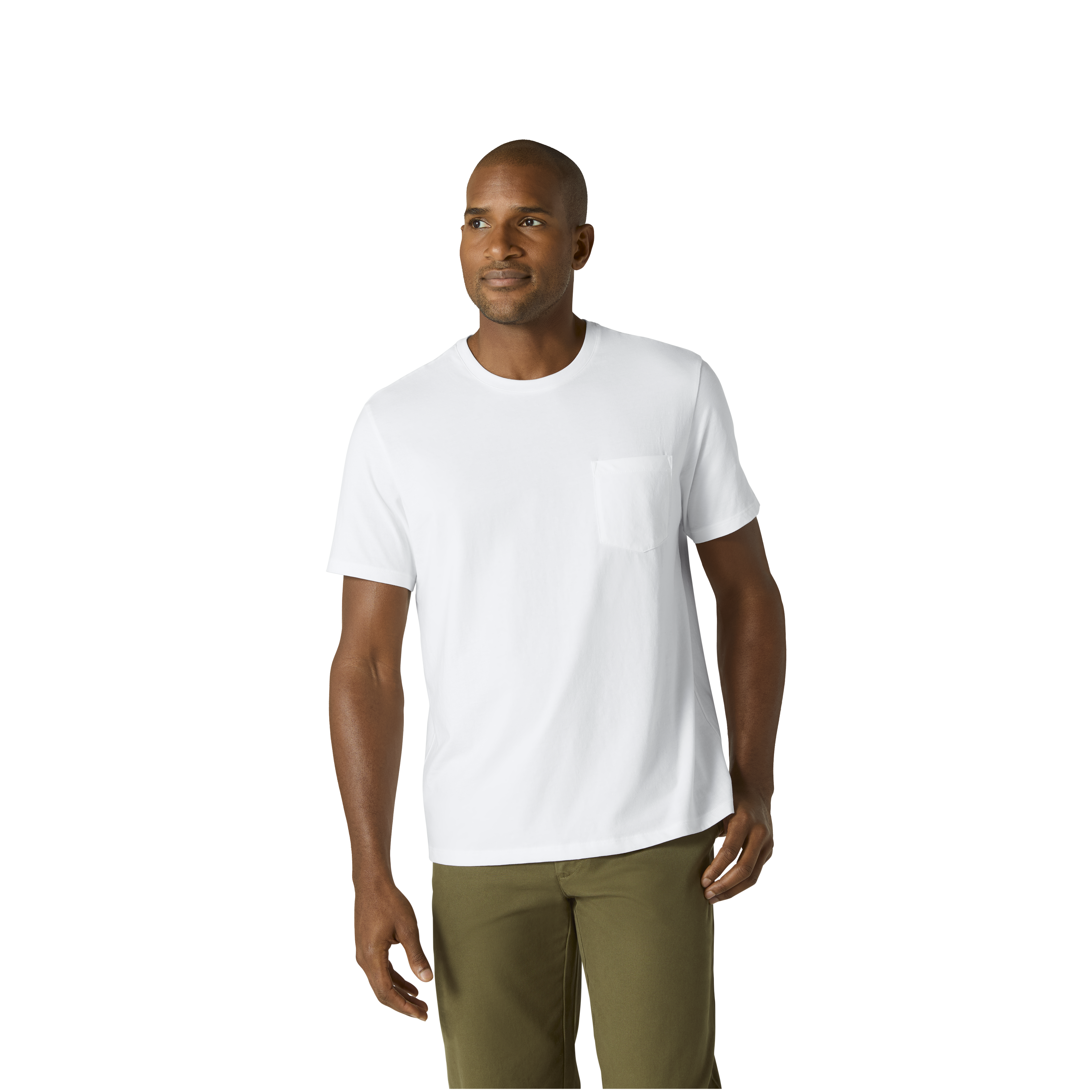 Men's Pima Cotton Pocket Crew Neck T-Shirt 6-Pack